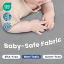 Huloo Sleep Ultra Soft Baby Play Mat for Floor, 1.3" Thick Elasti-Foam 59x59 Play Mat for Playpen,Water-Repellent Coral Velvet for Tummy Time, Non-Slip Backing,Safe for Toddlers & Infants(Dark Grey)