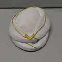 ibasenice Flight Attendant Hat White Stewardess Cosplay Cap for Women 7.87X7.08X6.29In Airline Costume Accessory for Parties and Stage Performances