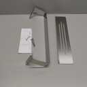 Seachrome Rectangular Shower Shelf with Rail in a Satin Finish