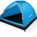 1-2 Person Camping Tent, Easy Manual Setup Dome Tent, Waterproof Windproof Lightweight Backpacking Tent with Breathable Mesh for Hiking, Outdoor Travel & Beach, 76.77in*57.08in*39.37"