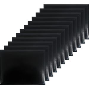 GraduationMall 8.5"x11" Smooth Padded Diploma Cover Certificate Holder Black,12-Packs