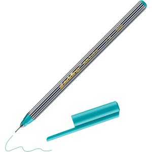 edding 55 - fineliner - turquoise - 1 pen - 0.3 mm nib - colour pen for writing, drawing, underlining, illustrating - for children and adults, at school and in the home or office