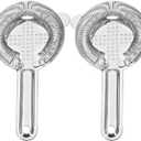 Cocktail Strainer, Stainless Steel Bar Strainer, Bar Tool Drink Strainer with Wire Spring for Professional Bartenders and Mixologists (2, Silver)
