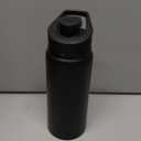 CHENGU Water Bottle Bulk 20 oz Aluminum Reusable Bottles Lightweight Snap Lid Water Cups Easy Carry Leak Proof Travel Tumbler for Gym Sports Camping Hiking Fishing (Black)