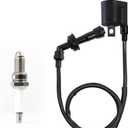 Ignition Coil Spark Plug for Yamaha Grizzly 660 YFM660 2002-2008 Raptor 660R YFM660 2001-2005 Rhino 660 YXR660 2004-2007 3YF-82370-00-00 5FU-82310-00-00 3KJ-82310-10-00