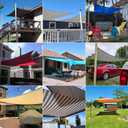Patio Paradise 16' x 20' Sun Shade Sail Rectangle Canopy Patio Cover Sunlight Block Awning Heavy Duty Commercial Grade for Backyard Lawn Garden Outdoor Activities, Turquoise