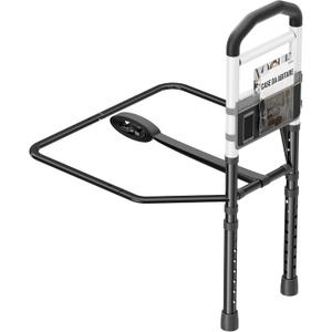 Bed Rails for Elderly Adults Safety, SGS Tested & ASTM Compliant, 350lbs Support, Tool-Free Setup, Wider Contact Base for Enhanced Stability, Adjustable Bed Rail for Seniors, Fits Twin to King, Black