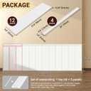 Trimold Premade Board-and-Batten Wainscoting Kit - Ready to Assemble Cover 118" x 39.4", Paintable Panel Molding Trim Slats for Accent Wall