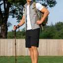 4 x Men's Cargo Shorts Drawstring Classic Chino Stretch Shorts with 6 Pockets, Large