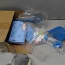 24 Pcs Small Guinea Pig Starter Kit Essentials for Hamster Cage Accessories Toys House Bed Cage Cleaner Food Bowl Water Holder Carrier Bag Teething Toys Liner Tunnel for Beginner (Blue)