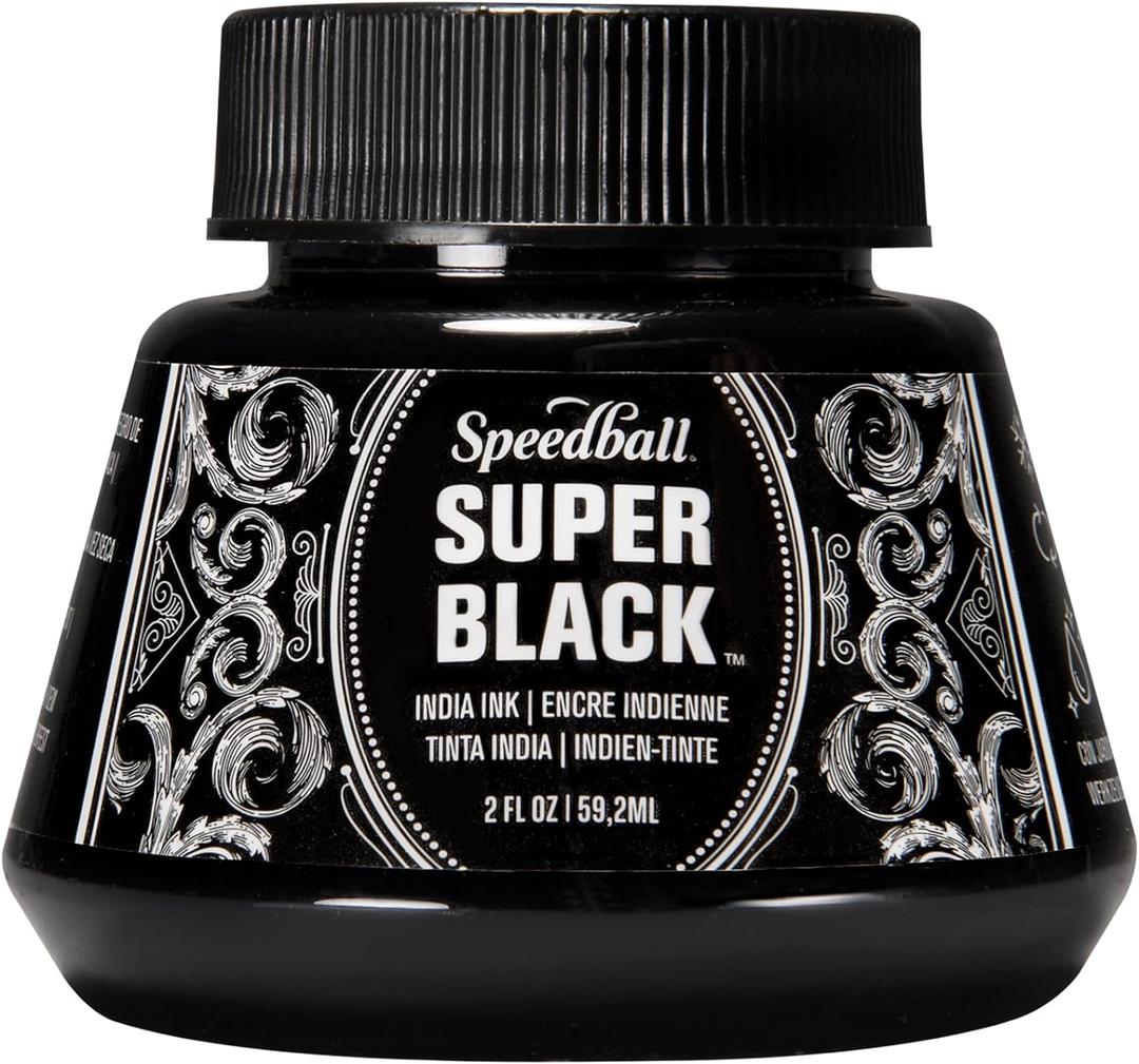 Speedball Super Black India Ink, 2-Ounce