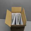 Amazon Basics 3 Ring Binders, 2 Inch, D-Ring Organizer for School, Home Office, White, 4 Pack