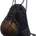 STAY GENT Drawstring Basketball Backpack for Boys, Foldable Soccer Backpack Gym Bag Sackpack Sports Sack with Detachable Ball Mesh Bag for Volleyball Baseball Yoga