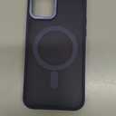 Anuck Case for iPhone 11 Case Magnetic Phone Case Compatible with MagSafe, Soft TPU Bumper Hard Translucent Matte Back Slim Fit Shockproof Protective Cover for Men Women Girls - Dark Blue