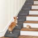 Update 40D Small Dog Steps/Stairs for Staircase, Foam Dog Pet Ramps for Small Dogs, Non-Slip Pet Ramps for Stairs Inside House, Stair Ramp for Injured Dogs Cats with Anti-Slip Strip, 6 Pack