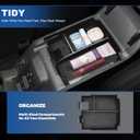 2026 Upgrade Center Console Organizer fit for 2025 2026 Ford Bronco 4 Door Bronco Center Console Storage with Rubber Mats for Ford Bronco 2025+ Storage Accessories|Not for 2 Dooor/Manual/Sport Model|