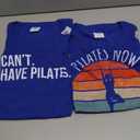 2 Pack Cool Pilates Coach With Saying I Can't I Have Pilates T-Shirt M