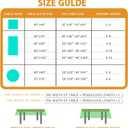 XCHI Fall Pumpkin Football Maple Leaves Tablecloth Square Washable Table Covers for Home Party Decorations 60x60 Inch