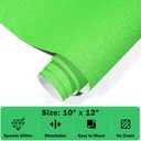 GIRAFVINYL Neon Green Glitter HTV Vinyl, Lime Green Glitter Iron on Vinyl Heat Transfer for DIY T-Shirt, Fabric Appearance, 12" x 8ft Easy to Weed