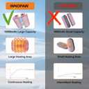 Hand Warmers Rechargeable 2 Pack,10000mAh Split-Magnetic Electric AI Handwarmer Power Bank,3 Levels, Camping,Hunting in Winter (Pink)