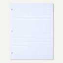 Amazon Basics Loose Leaf Paper, Graph Ruled Binder Paper, 100 Sheets, 11" x 8.5", 6 pack, White