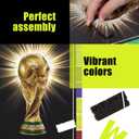 FIFA WorldCup2026 Wooden Puzzle Collectible Flash Trophy 200Pcs DecorGift