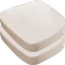 19"x 19"x 3" Patio Chair Cushions Set of 2, Waterproof Outdoor Chair Cushions, Patio Seat, Cushion with Adjustable Ties, Beige
