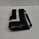 LEEVAN Black and White Rug 3x5 ft Cotton Woven Striped Door Mat Reversible Foldable Washable Indoor Outdoor Striped Rug Farmhouse Geometric Front Porch Decor for Living Room/Front Door/Balcony