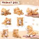 Leitee 16 Pcs Cat Stuffed Animals Bulk Party Favor 5 Inch Kitten Plush Toy Assorted Cute Cat Plush Stuffed Gift Small Fluffy Animal Toy for Birthday Adopt Pet Classroom Party Favor(Lovely Style)