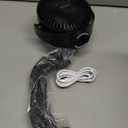 Momcozy Portable Stroller Fan, 8000mAh, 27H Ultra-long Battery Life, Detachable 4 Speed 360Rotate, LED Night Light with 2 Modes, USB Rechargeable Handheld Cooling Fan for Travel, Car Seat, Bedroom (Black)