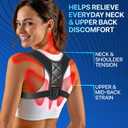Posture Corrector for Men and Women, Bodywellness Fix Upper Back Brace for Clavicle Support, Adjustable Back Straightener and Providing Pain Relief from Neck, Back & Shoulder Under Clothes (Regular)