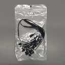 Ourbest 1 Female to 2 Male Extension Core Splitter Wire Cold Light Connectors for Neon Led Strip Y Cable, EL Wire Extension Cable Line, 2Pcs