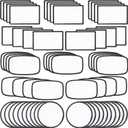 60 PCs Sublimation Patches - Iron On Blank Patches for DIY Crafts Hats Caps Backpack Uniforms