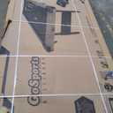 GoSports 8 ft Portable Pool Table - No Assembly Required Folding Billiard Table in Oak