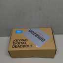 Veise Fingerprint Door Lock with 2 Lever Handles - Keyless Entry Door Lock, Electronic Keypad Deadbolt, Digital Smart Code & Front Handle Sets, Auto-Locking, Easy Installation, Matte Black