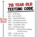 5 x Funny 70th Birthday Card Gifts for Women Men | Humorous Birthday Gifts Decorations for 70 Year Old Dad Mom Grandpa Grandma, 8.0 x 5.3 inches