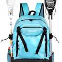 EALER ELB100 Lacrosse Bag, Turf Lacrosse Backpack Bag, XX-Large, Lake Blue