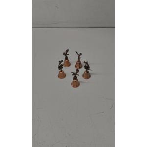Set of 5 Small Sacred Echoes Jingle Brass Bells