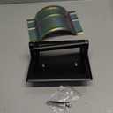 Matte Black Recessed Toilet Paper Holder for Large Rolls, Pivoting Black Toilet Paper Holder Wall Mount Stainless Steel, in Wall Toilet Paper Holders Black, Bathroom Toilet Paper Wall Holder