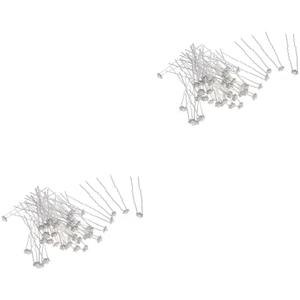 balacoo 30 PCS Hairpin Rhinestone Pearl Hair Claw Bridal Hairpin for Ladies
