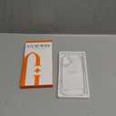 GVIEWIN for iPhone 17 Case, with Screen Protector+Camera Lens Protector, [NonYellowing] Clear Floral Slim Shockproof Protective Hard PC Back Women Phone Case for iPhone 17 6.3", Twinkle Clear