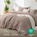 Bedsure California King Comforter Set - Khaki Soft Bedding for All Seasons, Cationic Dyed Bed Set, 3 Pieces, 1 California King Size Comforter (104"x96") and 2 Pillow Shams (20"x36"+2")