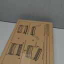 Large 2 Tier Fruit Basket for Kitchen Counter with 2 Banana Hangers, Metal Fruit Bowl with Protection Mats for Vegetable Bread Snack, Countertop Organizer  Black, 14.5" W x 9.5" D