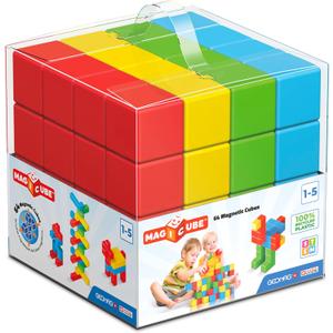 Geomag Magnetic Toys | Toddler Magnets | STEM-endorsed Educational Building Cube Set for Creativity & Early Learning Fun | Swiss-Made | 64 Pieces |Ages 1-5