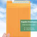 Eupako Catalog Mailing Envelopes 9x12 Brown Envelopes Self Seal 250 Pack for Organizing and Storage