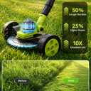 SEESE Cordless Electric Weed Wacker: 3 Different Blades for Lawn Trimming