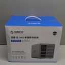 ORICO 4 Bay Raid Hard Drive Enclosure Support 8 RAID Modes for 3.5inch HDD Max up to 88TB for External Direct Attached Storage, Efficient Expansion Backup(Alluminum Alloy)-9848RU3