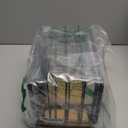 2 Pack Stackable Storage for Kitchen Laundry Pantry Organizers,Trash Bag Holder with Bamboo Top,Wall Mount Garbage Bag Dispenser,Black Large and Small