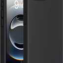 Miracase Compatible with iPhone 16e Case, [Soft Anti-Scratch Microfiber Lining], Liquid Silicone Case Gel Rubber Shockproof Drop Protection Phone Case for iPhone 16e, Black