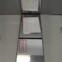 JUSRON 360 Viewing Angle Self Hair Cutting Mirror, Clear Anti-Fog HD Glass (Black Without LED Without Accessories)